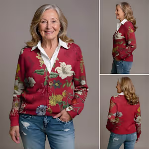 This project features AI-generated fashion