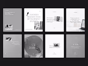 Minimal Instagram Carousels & Slides Templates for Classyx PR