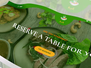 Restaurent web design or UX UI