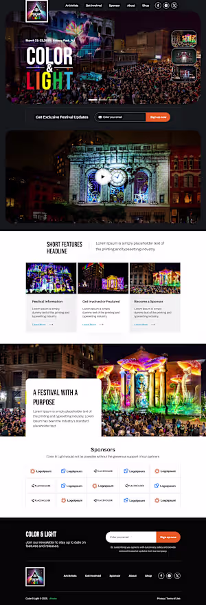 Built the complete website for