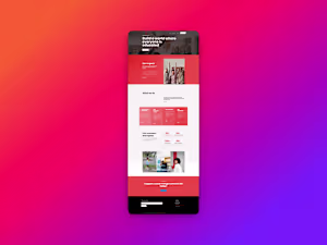 A modern website for a