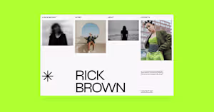 Rick Brown website design