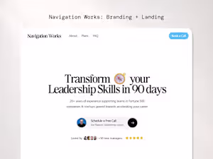 Navigation Works - Leadership coach landing page