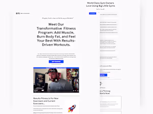 Big Little Gyms Squarespace Website Design