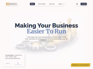 Personal brand website built to