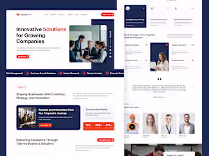 High-Converting Corporate Landing Page UI/UX
