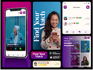 Seamless Matchmaking: Mobile App Design Highlight