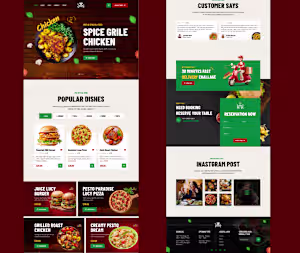 CHEF Restaurant || Landing page design || Figma #Figma #Land...