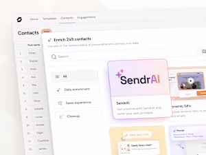 Sendr UX/UI Design and Development. SaaS platform