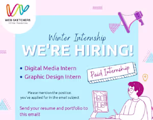 Hiring Post Design for Web Sketchers 