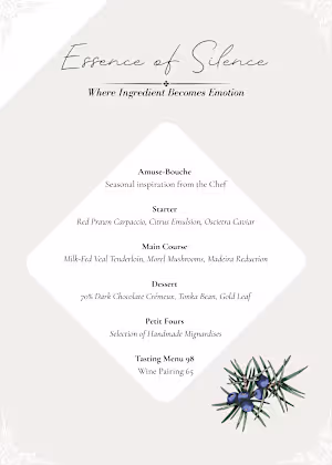 Menu Design - Michelin