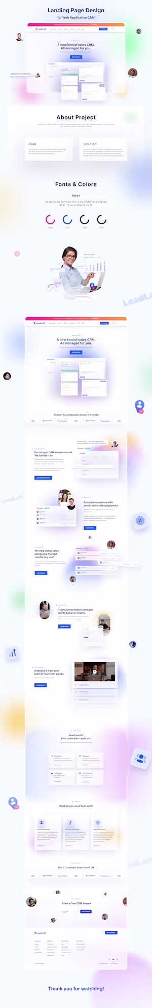 Landing Page for CRM Product