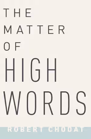 The Matter of High Words 
