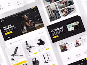 VitalGym. eCommerce website for home gym equipment