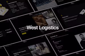 West Logistics 🚚 A bold and modern Webflow website for West...