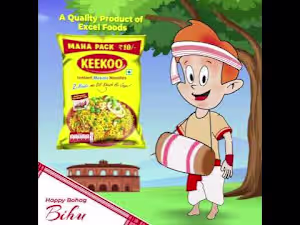 2D Animated Social media Post for Keekoo Noodles