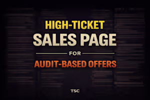 High-Ticket Sales Page for Audit-Based Offers