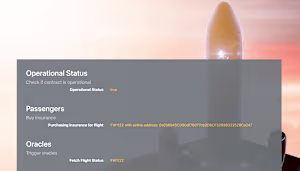 Flight Insurance DApp
