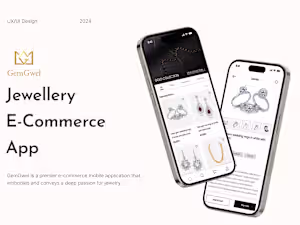 GemGwel | An E-commerce jewellery shopping app | UX/UI