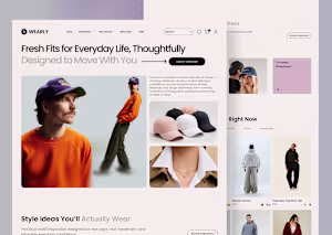 Wearly - E-commerce Website UI/UX