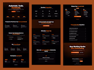 Saas Landing Page For a Marketing Agency