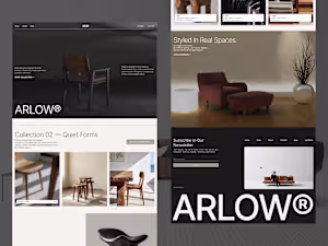 Arlow Furniture Brand Website Design