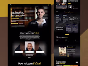 Edtech Site | Web Dev + Custom Illustration + Motion Design