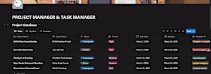 notion project & task manager