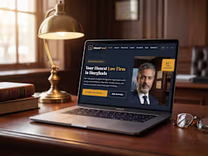 A landing page for a