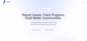 GroundUp Pulse—Connects citizens with authorities