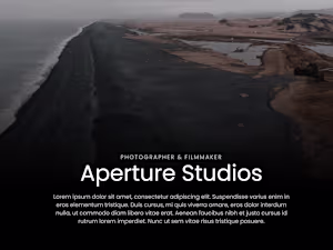 Adaptive markup of the Aperture website.