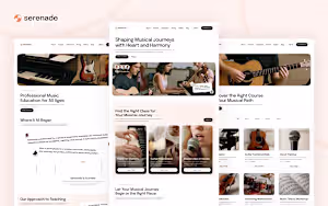 Serenade - Education Website Template