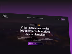 Cryptobottle : Landing Page Design & Framer Development
