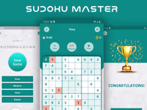 Sudoku Lover — Mobile Game UI/UX Design