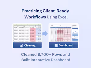 Turning messy Excel data into an interactive dashboard 📊 In...