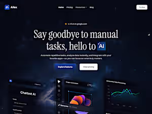 Landing Page for AI Software