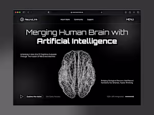 Designed a modern hero section