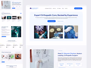 Website redesign for an orthopedic surgeon to improve patien...
