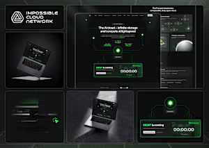 Figma Design & Webflow Development for Impossible Cloud Network