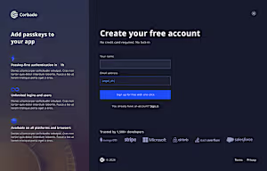 User signup process