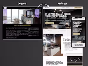 Home Builders and Contractors Squarespace Redesign