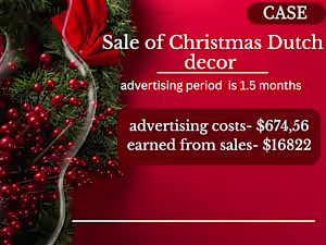 
Case - Sales of New Year's Dutch decor
Specialization: Targetin