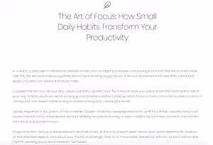 Blog & Article Writing