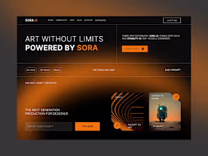 A bold and futuristic landing