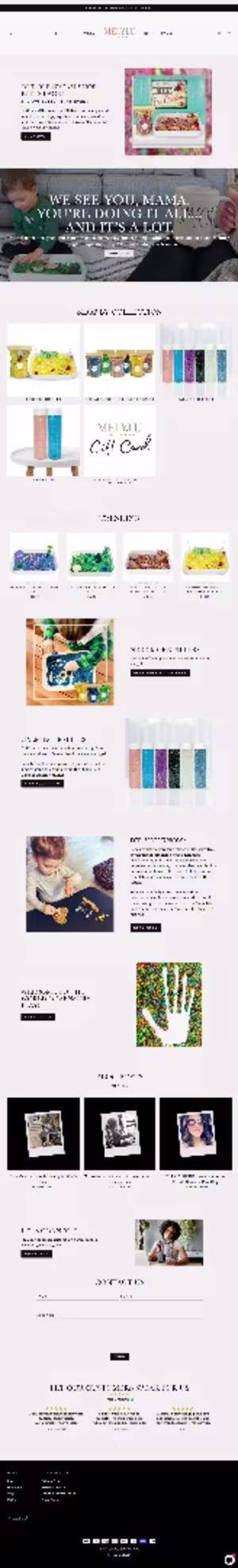 A clean, engaging e-commerce website