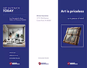 Art Insurance Brochure Design | Armor Insurance<br/><br/> — Nat…