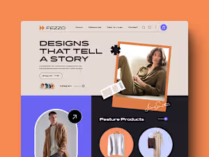 Fezzo - Clothing brand Website Design 
