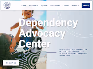 Non-profit Legal Services website designed