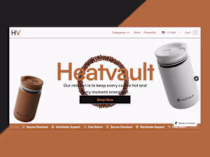 HeatVault Premium eCommerce Brand Concept