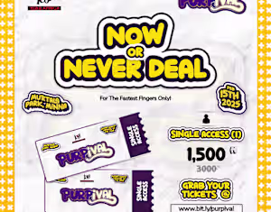 Purpival Ticket Design
